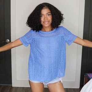 LOFT Lace Top Blouse
